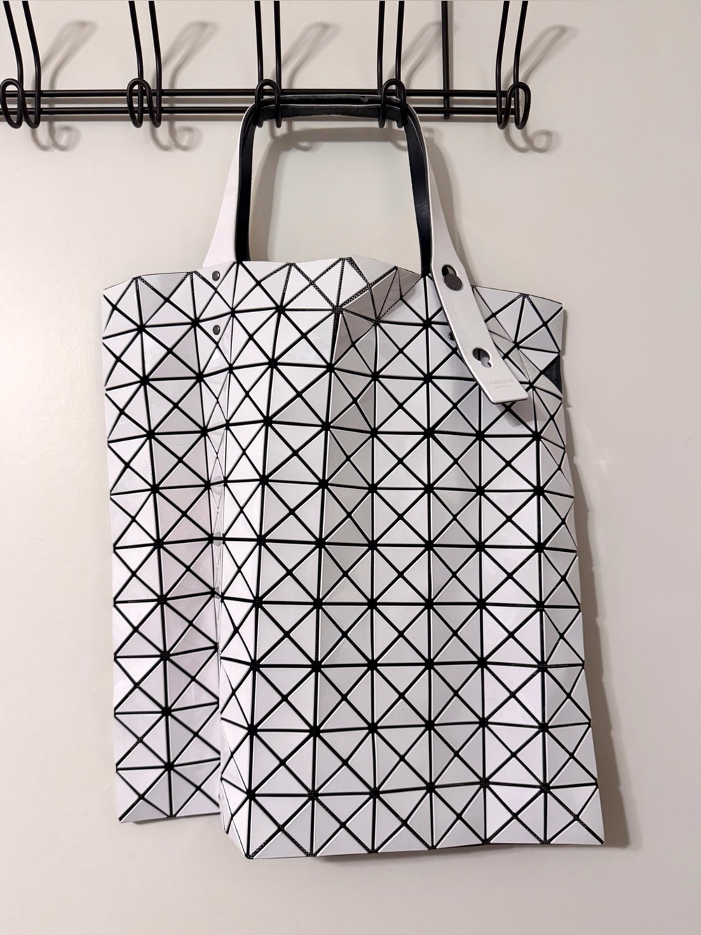 ‼️DAMAGED‼️ Bao Bao Issey Miyake Tote Bag Purse | Off White - Picture 7 of 16